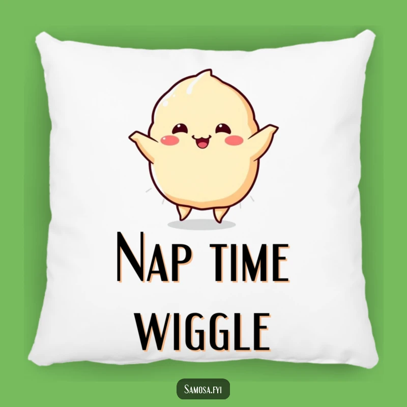 Funny Samosa Happy Dance Pillow: Cuddle Up with Some Crispy Cheer!