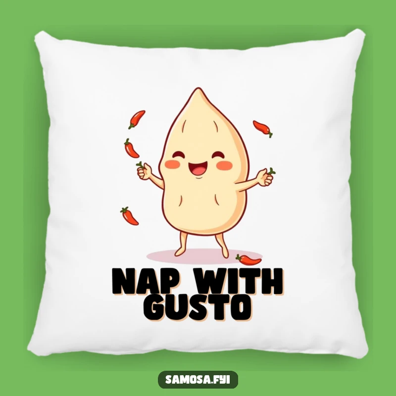 Funny Samosa Chili Pepper Juggling Pillow - Cozy & Hilarious Comfort