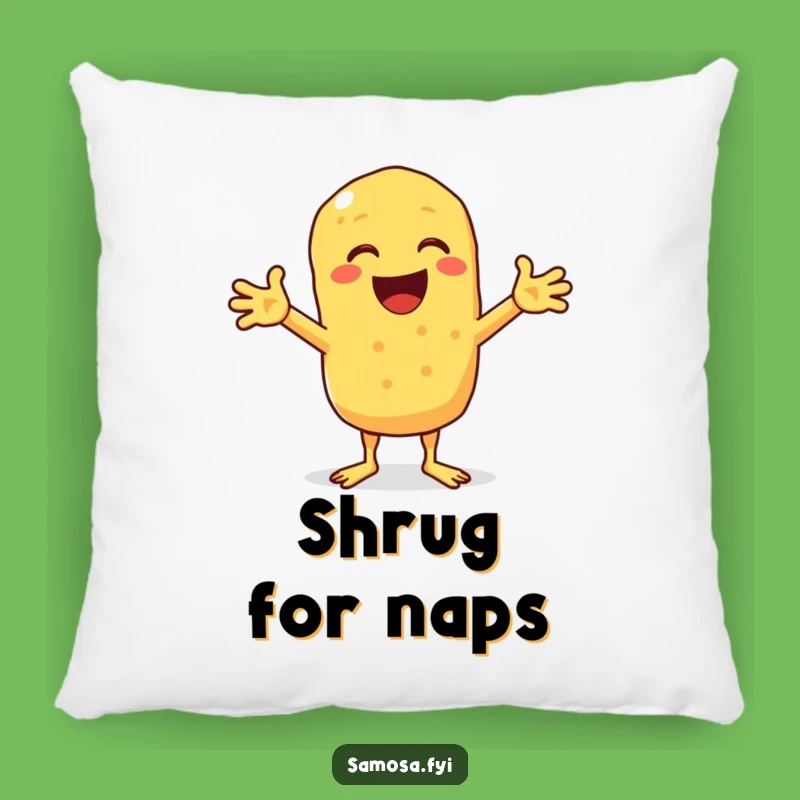 Funny Chickpea Fritter Shrug Pillow: Snuggle Up with This Hilarious Comfort