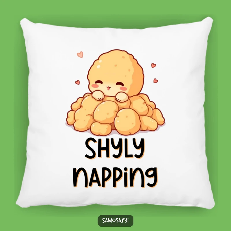 Funny Pakora Peeking Pillow: Cozy Comfort for a Shy Snacker