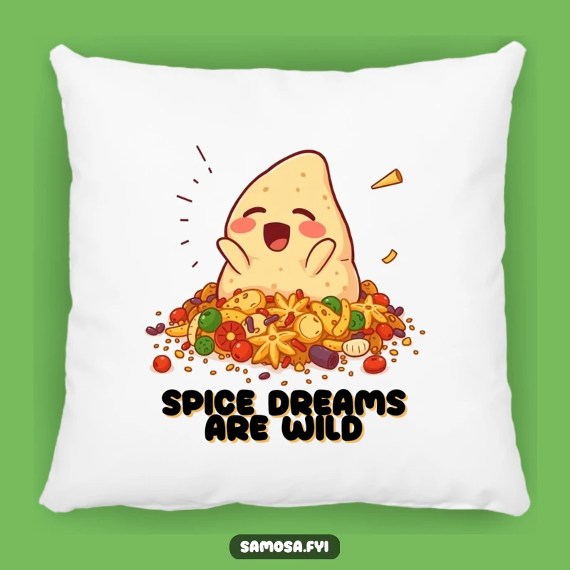 Funny Falling Samosa Pillow: Snuggle Up with Spicy Comedy