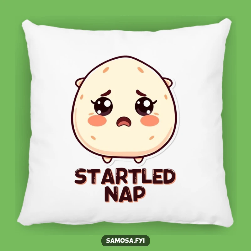 Funny Startled Samosa Pillow: Cozy Comfort with Surprising Charm
