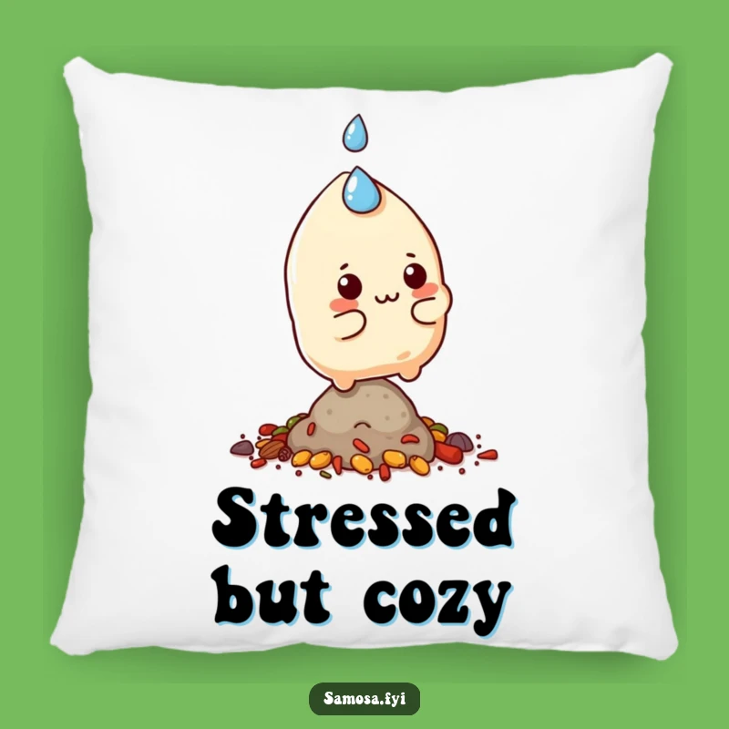 Funny Samosa Balance Pillow - Comfy Spiced Character Cushion