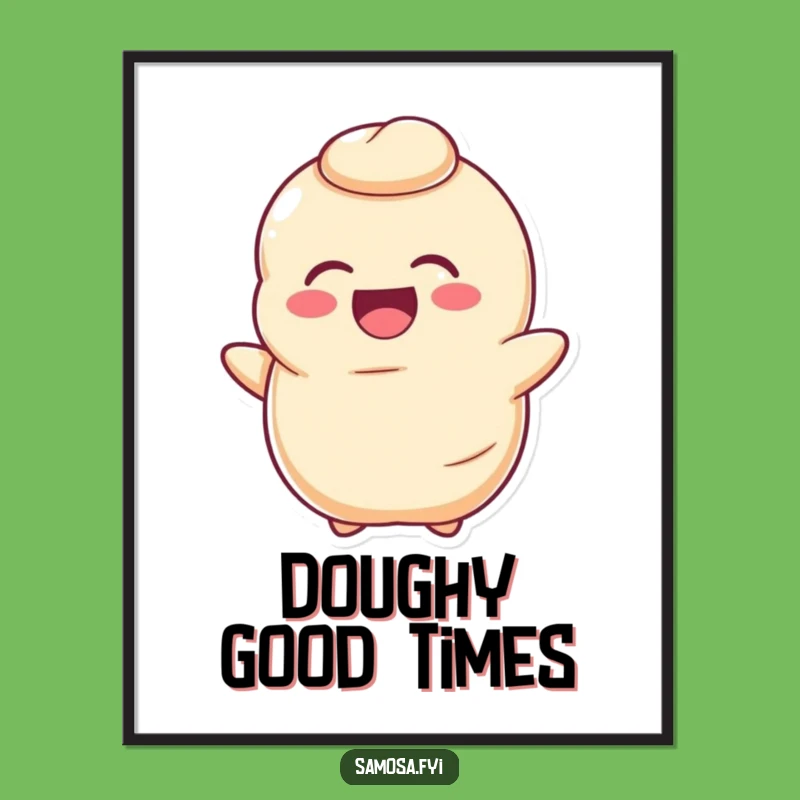 Funny Laughing Dough Digital Art - Instant Baking Humor, Perfect Funny Gift for Walls!