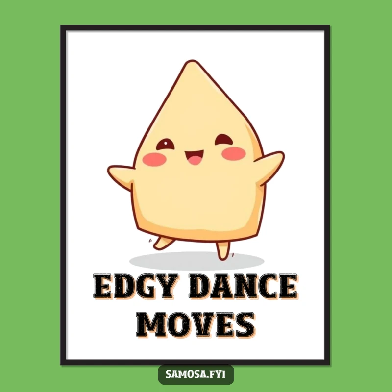 Funny Cheerful Samosa Jig Digital Art: Instant Hilarious Download