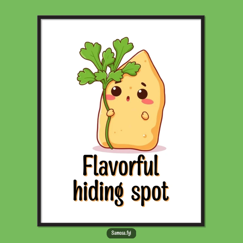 Funny Samosa Surprise Digital Art - Instant Humorous Decor for Your Walls