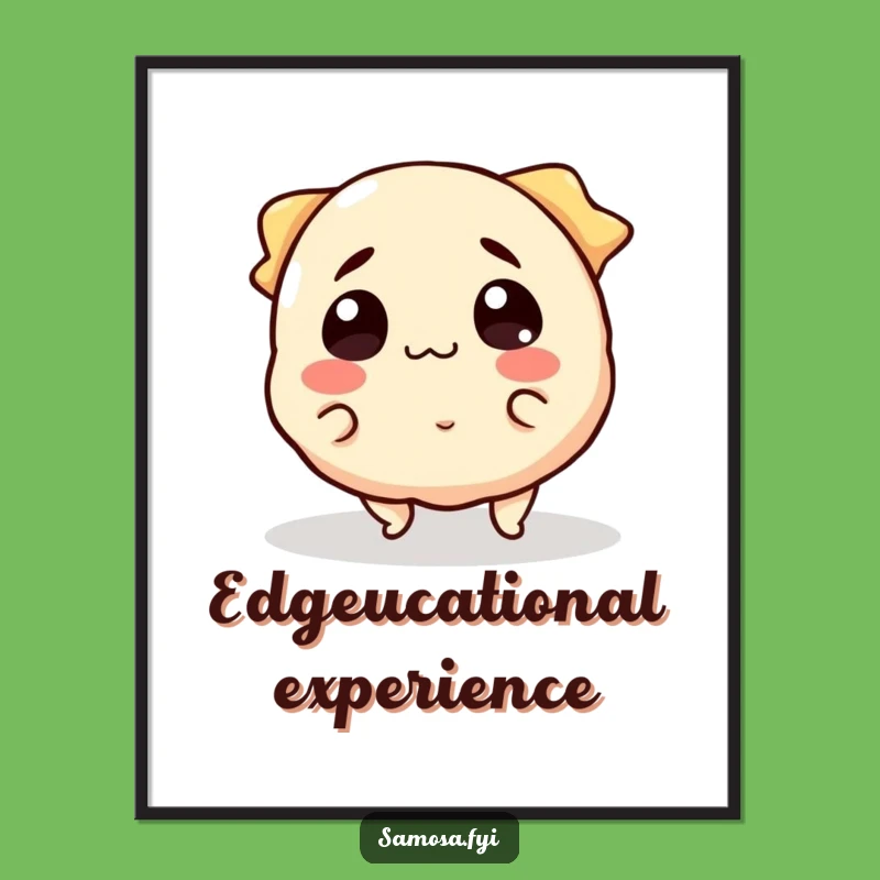 Funny Samosa Trip Print: A Hilarious Snack Gift for Clumsy Food Lovers