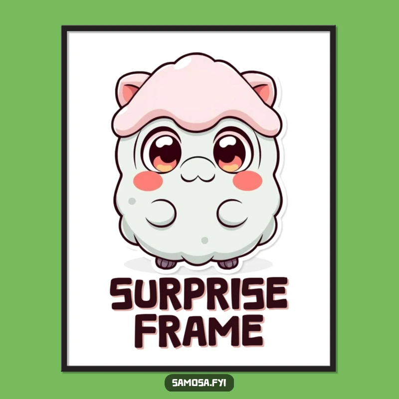 Funny Surprised Samosa Digital Art: Instant Shock and Amusement for Walls!