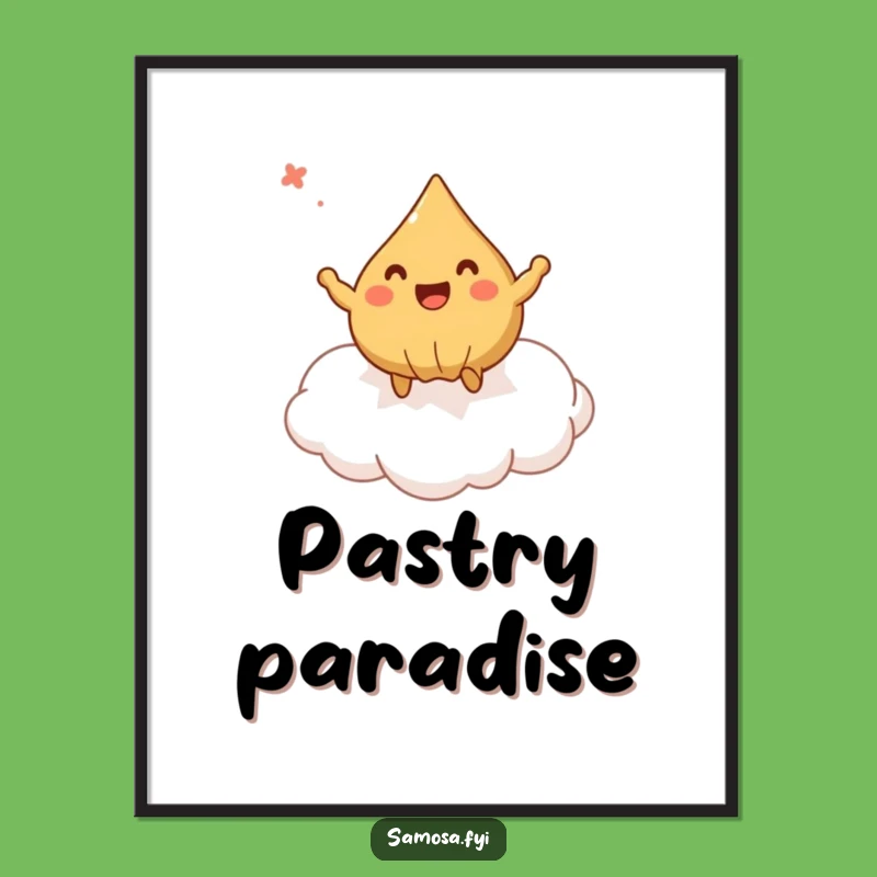 Funny Bouncing Samosa Digital Art - Instant Whimsical Download