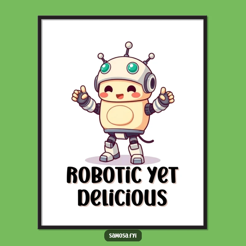 Funny Samosa Robot Dance Print: A Hilarious Snack Gift for Dancing Food Lovers