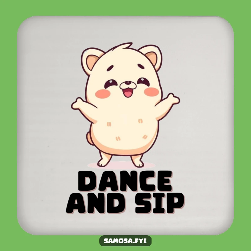 Funny Samosa Dance Coasters: Protect Your Surfaces with Wiggling Charm