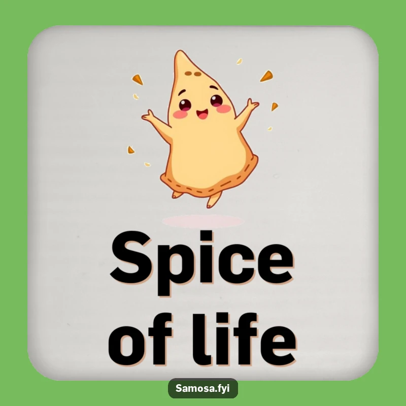 Funny Dancing Samosa Coaster Set - Hilarious Table Protection for Parties