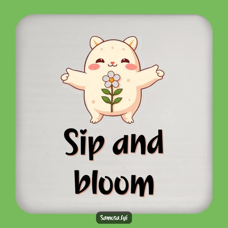 Funny Embracing Samosa Coaster - Peaceful Style for Your Drinks