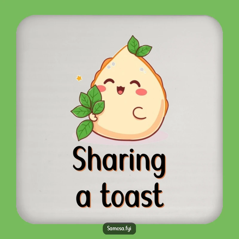 Funny Samosa Coaster - Protect Surfaces with Joyful Offering Gift