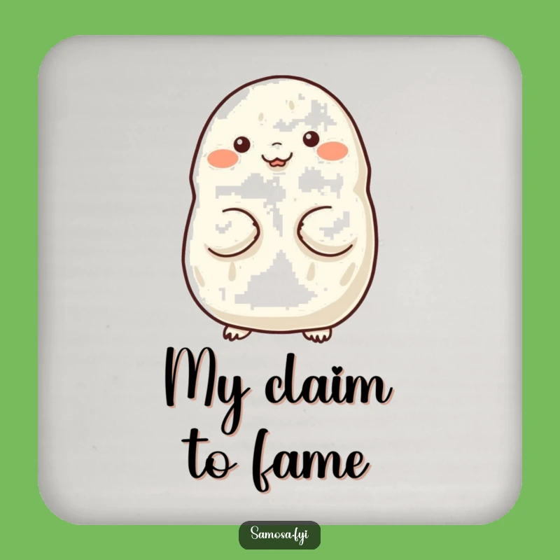 Funny Samosa Coaster: Proud Chest Puff Accessory, Perfect Humorous Gift