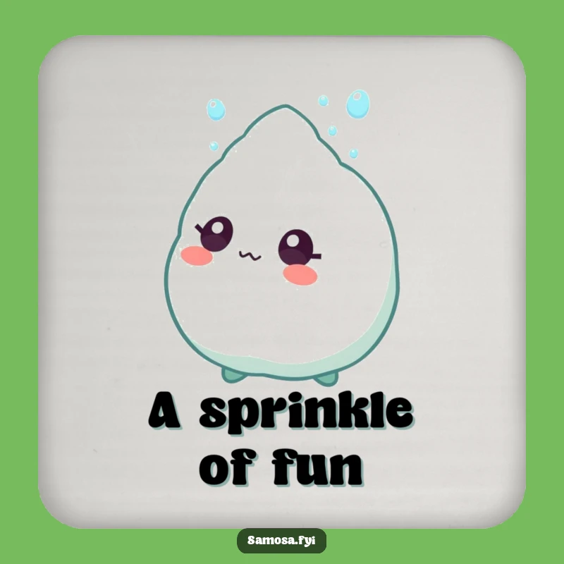 Funny Samosa Sprinkle Coaster: A Hilarious Snack Gift for Easily Amused Foodies