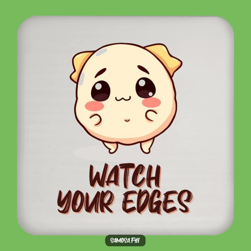 Funny Samosa Trip Coaster: A Hilarious Snack Gift for Clumsy Food Lovers