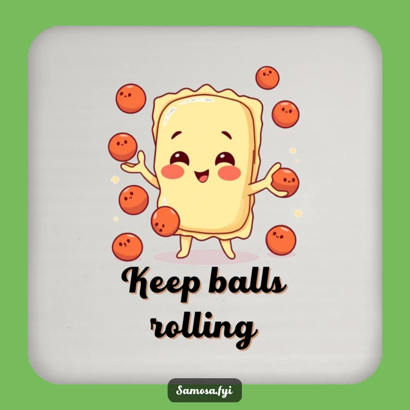 Funny Ravioli Juggler Coasters: Protect Your Table with Italian Charm, a Sweet Funny Gift!