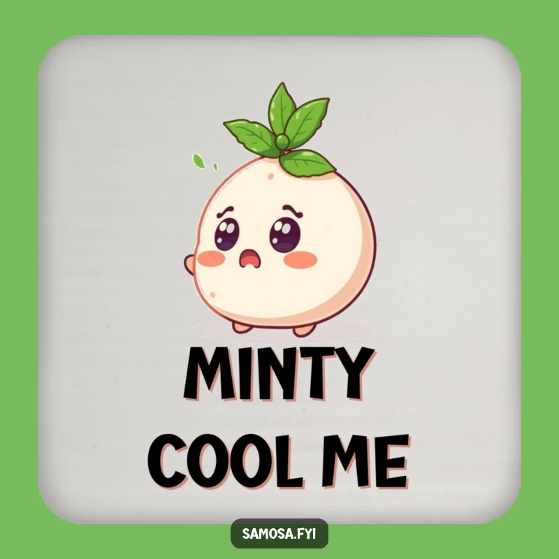 Funny Samosa Drink Coaster - Shocking Snack Decor, Perfect Funny Gift for Tables!