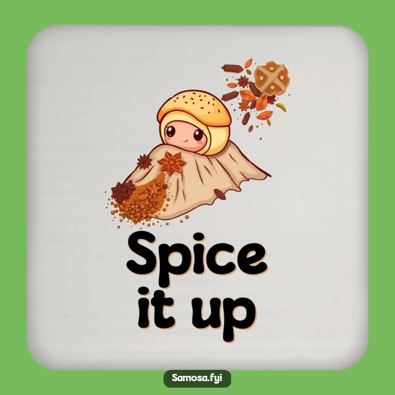 Funny Pastry Spice Mountain Coaster: Protect Surfaces with This Hilarious Baker's Art