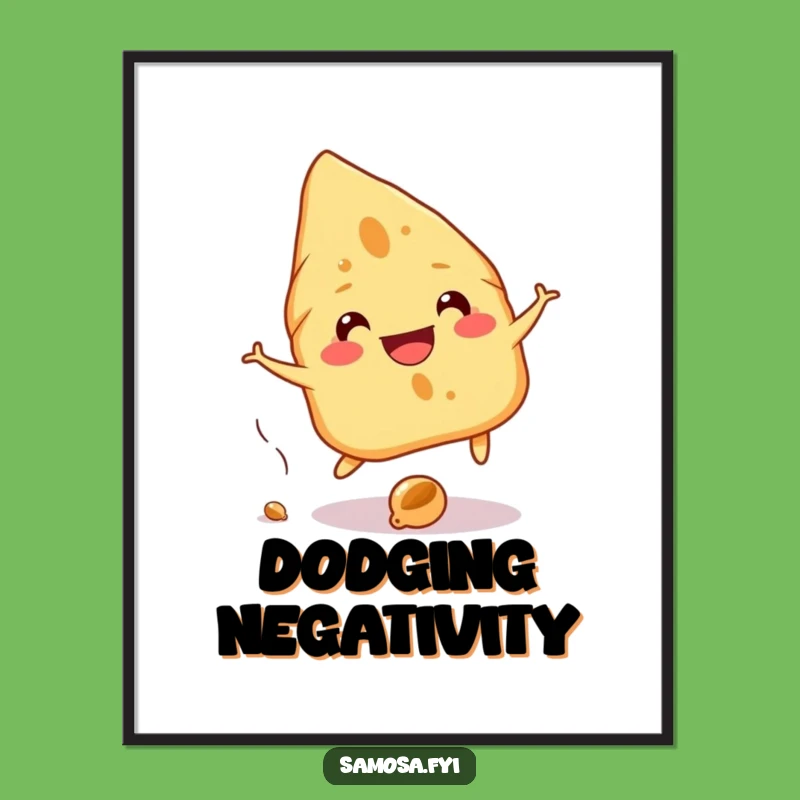 Funny Samosa Dodge Poster: Hilarious Wall Art Gift Idea!