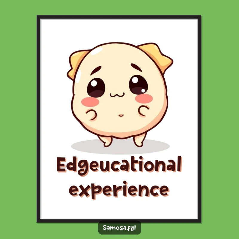 Funny Samosa Trip Poster: A Hilarious Snack Gift for Clumsy Food Lovers