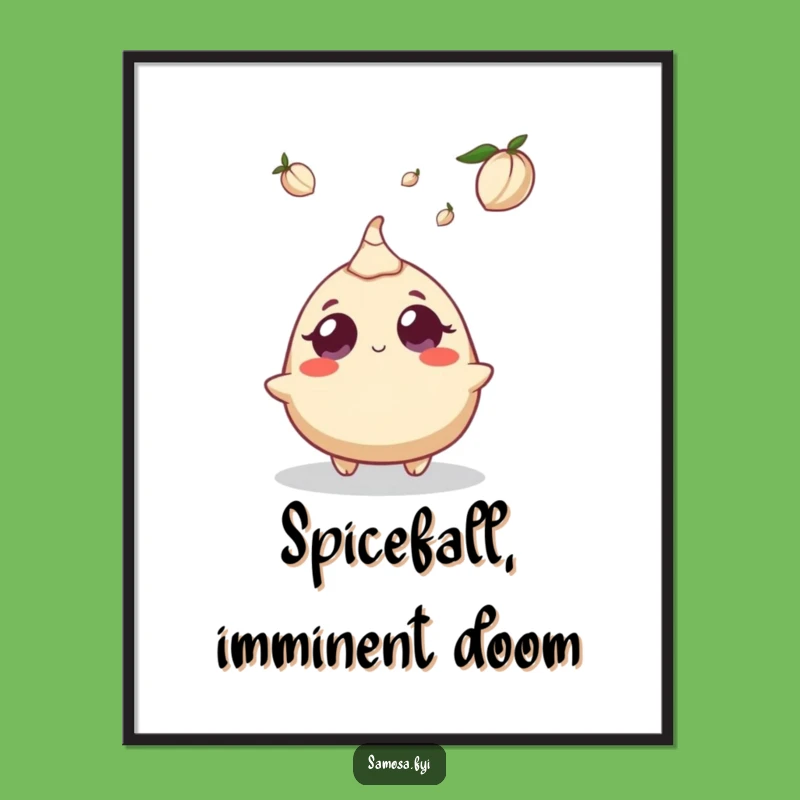 Funny Samosa Cardamom Surprise Poster - Hilarious Wall Art