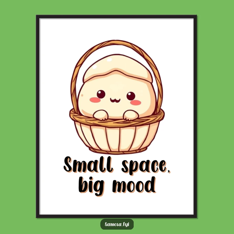 Funny Samosa Stuck Poster: Decorate with Comedy, Perfect Gift for Quirky Walls