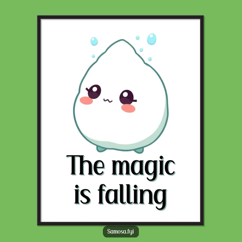 Funny Samosa Sprinkle Poster: A Hilarious Snack Gift for Easily Amused Foodies