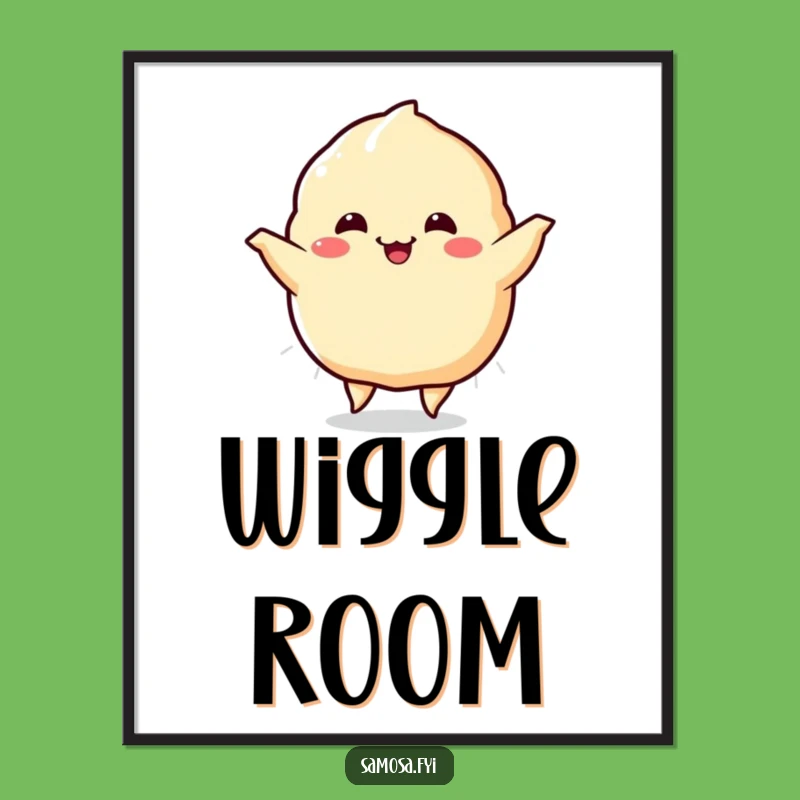 Funny Samosa Happy Dance Poster: Bring Joyful Energy to Your Walls!