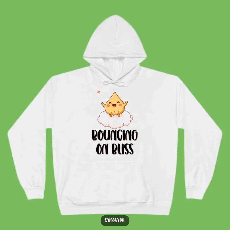Funny Bouncing Samosa Hoodie - Cozy Dreamwear for Snack Lovers