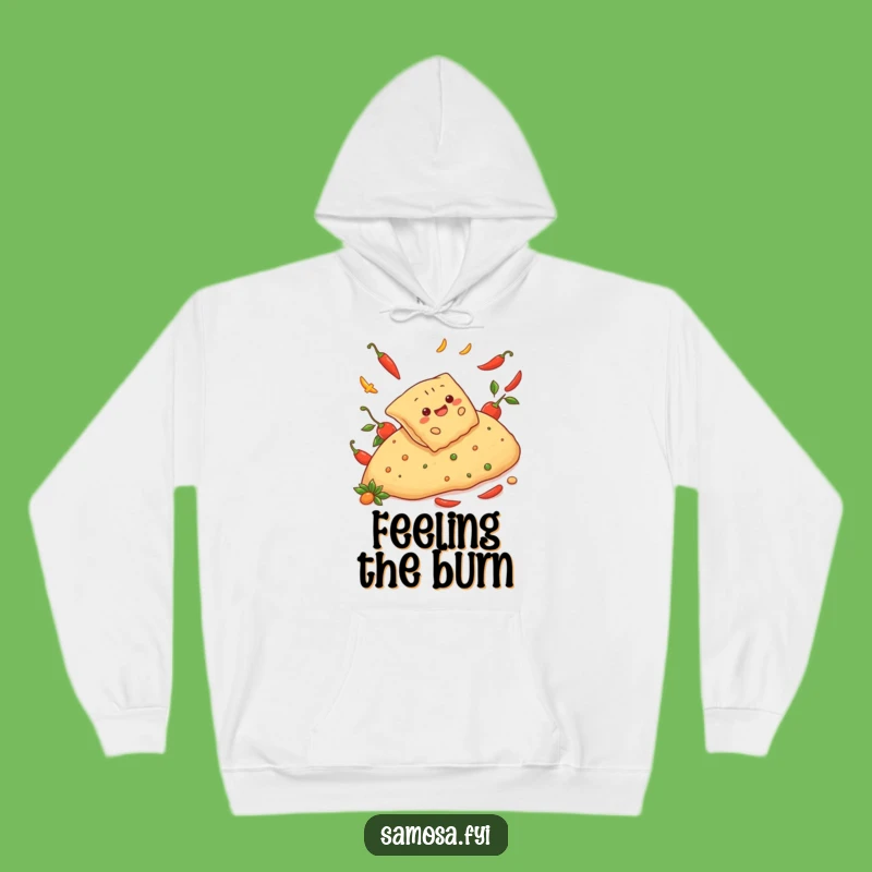 Cozy Funny Cheerful Samosa Pepper Slide Hoodie: Warmth & Adventure, Perfect Comfort Gift