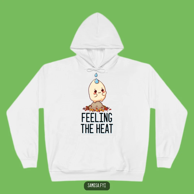 Cozy Funny Samosa Balance Hoodie - Warm Spiced Character Apparel