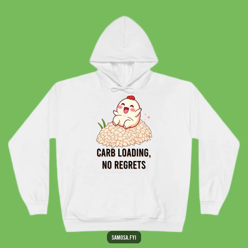 Cozy Funny Samosa Rice Slide Hoodie - Warm & Hilarious Comfort Gift