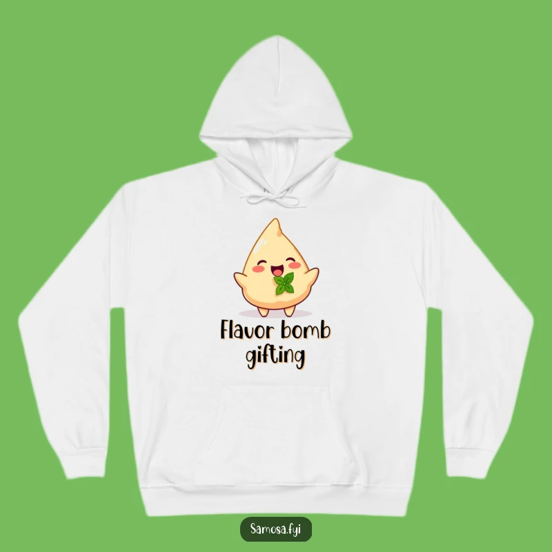 Funny Samosa Mint Gift Hoodie - Cozy Snack Wear, Perfect Funny Gift