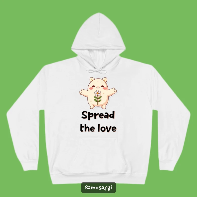 Funny Embracing Samosa Hoodie - Cozy & Peaceful Nature Apparel