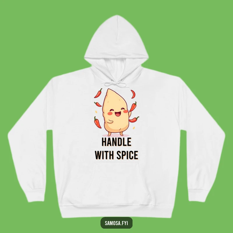 Funny Giggling Samosa Chili Hoodie: Cozy Apparel for Spicy Laughs