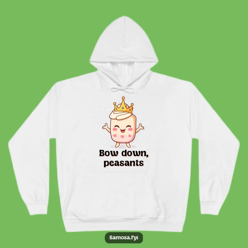 Funny Pastry King Hoodie - Cozy Crowned Treat Apparel Funny Gift