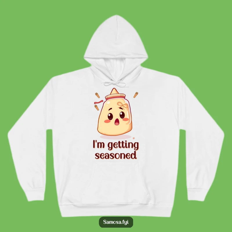Funny Samosa Hoodie - Cozy Shocked Snack Wear for a Hilarious Gift