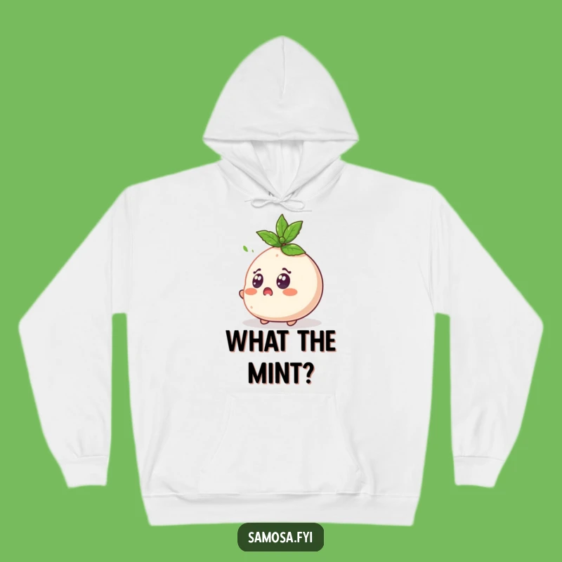 Funny Samosa Hoodie - Shocking Mint Moment Apparel, Ultimate Funny Gift for Cozy Laughs!