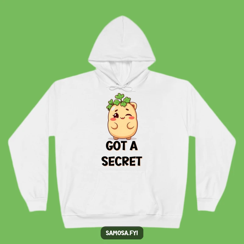 Funny Samosa Hoodie - Cozy Mischievous Wink Comfort Gift