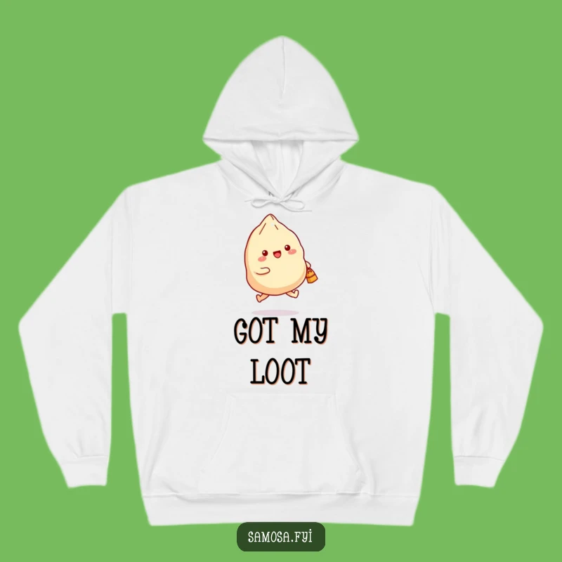 Funny Samosa Hoodie: Cozy Joyful Skipping Design, Ultimate Humorous Gift