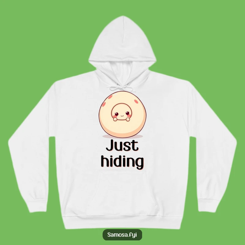 Funny Samosa Hoodie - Cozy Peekaboo Snack Character Cozy Funny Gift
