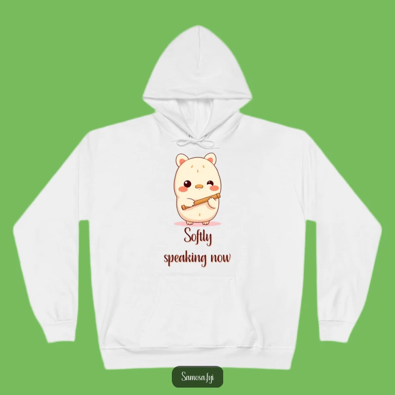 Funny Shy Samosa Flute Hoodie: Cozy Up with Melancholy and Merriment
