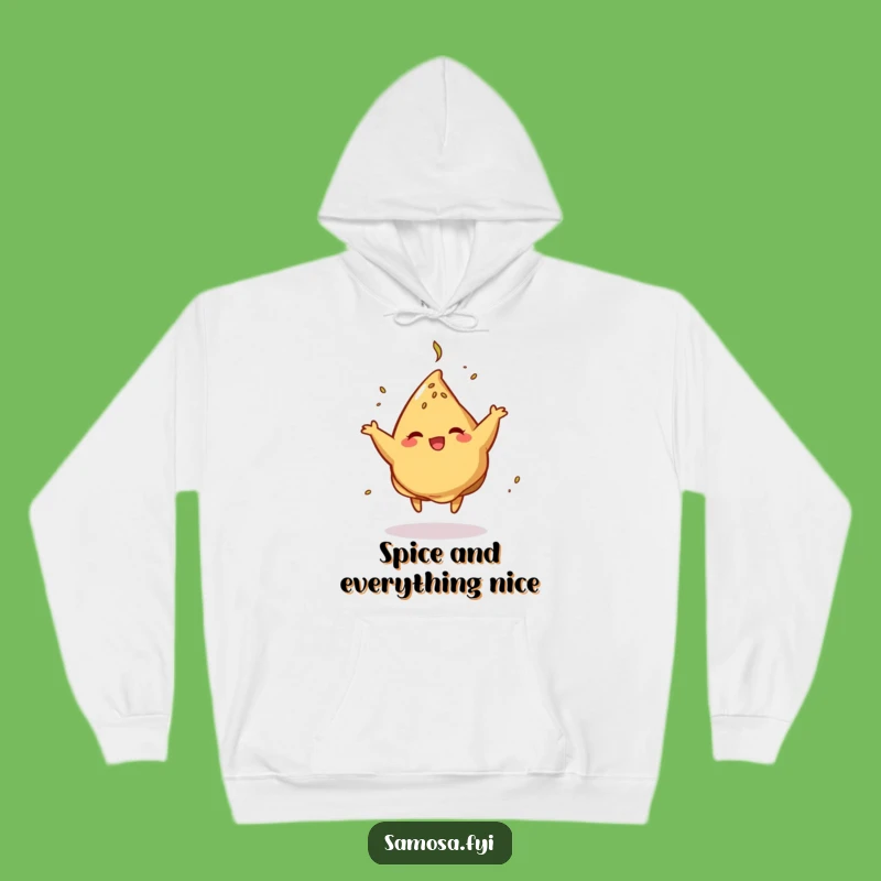 Funny Dancing Samosa Hoodie - Cozy & Hilarious Indian Snack Wear
