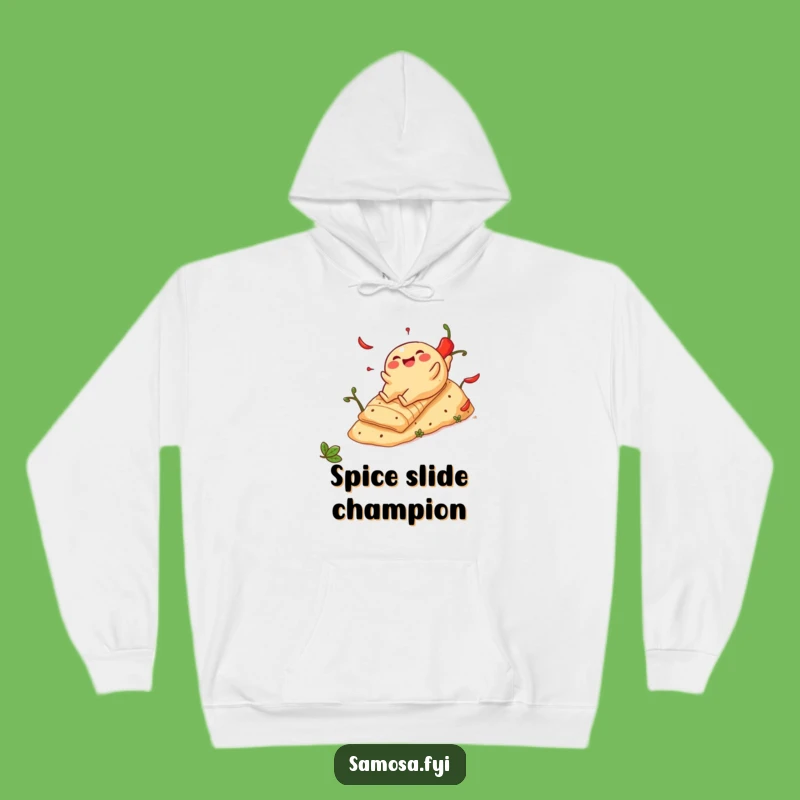 Funny Cheerful Samosa Pepper Hill Hoodie - Cozy Comical Spicy Apparel