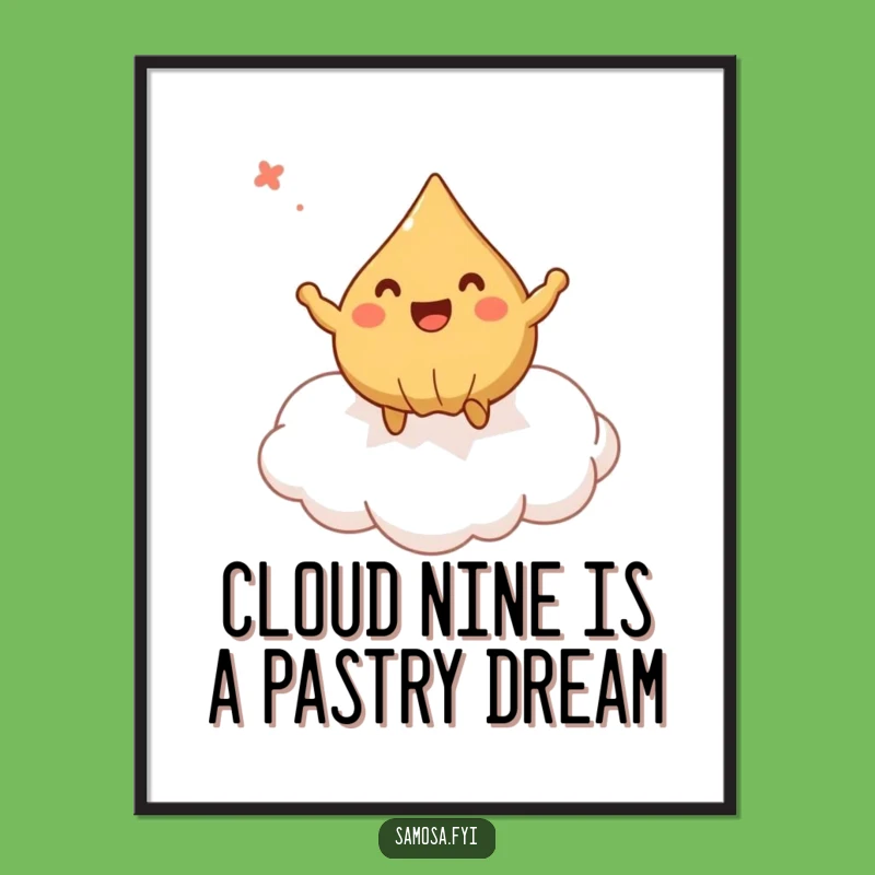 Free Printable Samosa Cloud Art: Whimsical Downloadable Decor