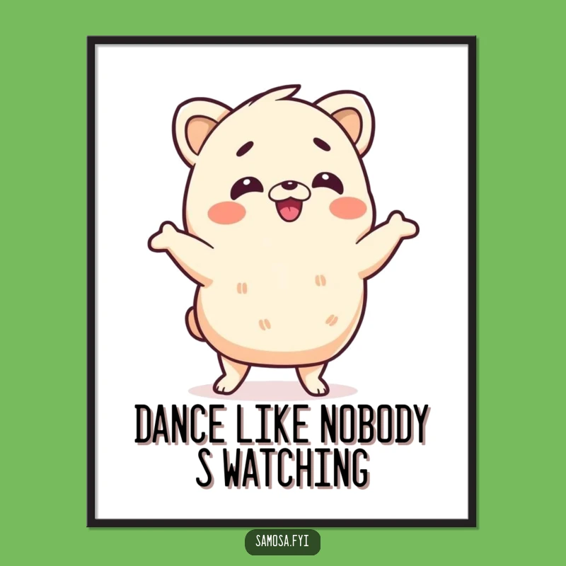 Free Printable Wall Art: Wiggle Samosa Funny Downloadable Decor