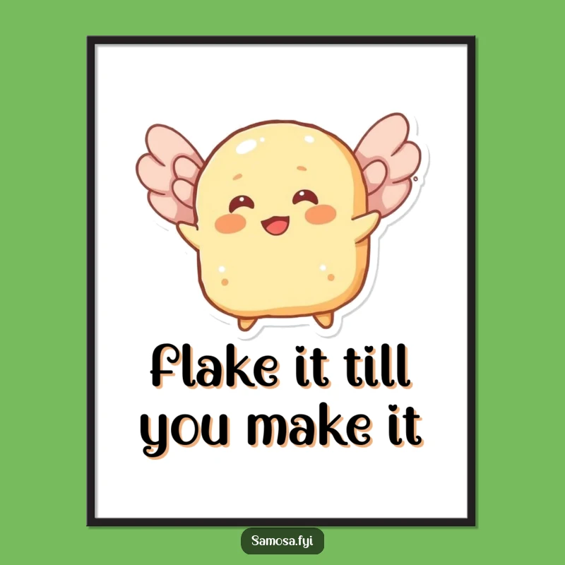 Funny Free Printable Roti Wall Art: Flying Bread, Downloadable Quirky Culinary Decor