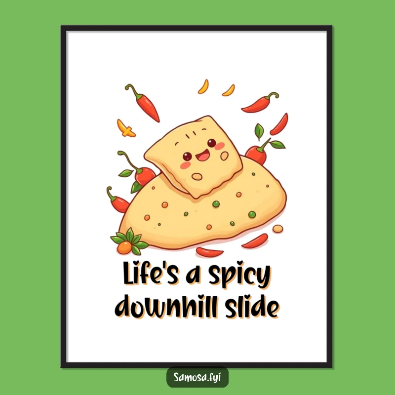 Free Printable Wall Art: Samosa Pepper Slide Downloadable Art Gift